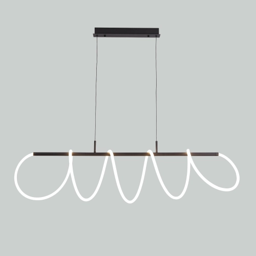 Lampa wisząca LED czarna metalowa 120cm AZ5827 z serii ZIGZAK - Azzardo