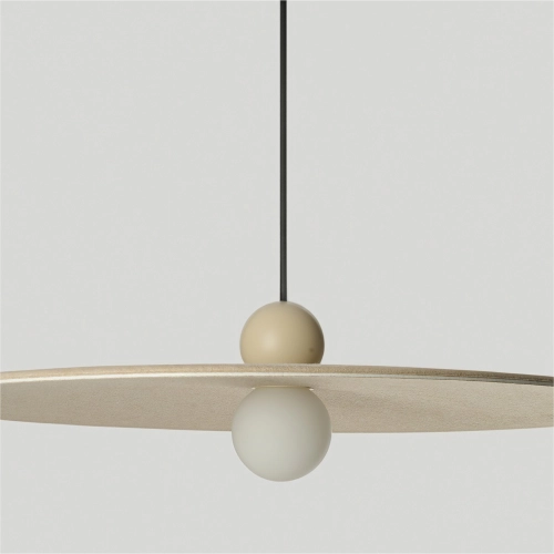 Lampa wisząca beżowa filcowa 60cm AZ5907 z serii FREYA - Azzardo