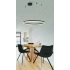 Lampa wisząca LED czarna aluminiowa 80cm AZ6472 z serii HALO - Azzardo