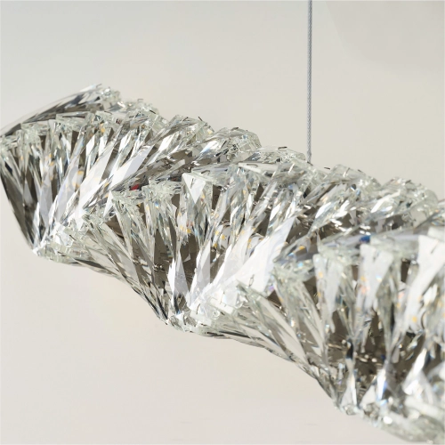 Lampa wisząca złota aluminiowa z kryształem AZ6479 z serii FLORENCE - Azzardo