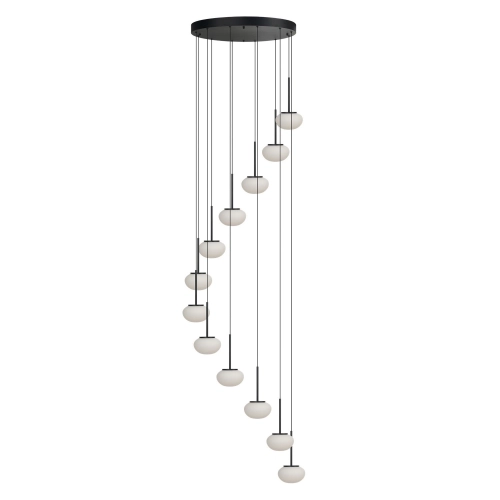 Lampa wisząca aluminiowa czarna 12-punktowa AZ6534 z serii SERENITY - Azzardo