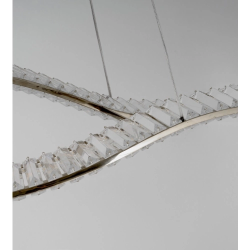 Lampa wisząca aluminiowa chromowana 120cm AZ6562 z serii SPARK WAVES - Azzardo