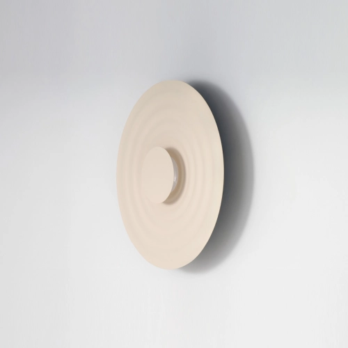 Kinkiet aluminiowy beżowy okrągły 40cm AZ6579 z serii RIPPLE - Azzardo