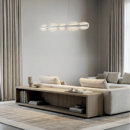 Lampa wisząca aluminiowa szampańska 120cm AZ6782 z serii POND - Azzardo