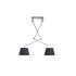 Lampa sufitowa wisząca ADAM 2 S BLACK PENDANT AZ1842 + AZ2586 - Lampy Azzardo