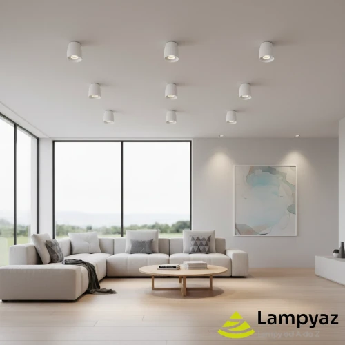 Lampa sufitowa biała metalowa punktowa AZ4207 z serii Rotondo - Azzardo