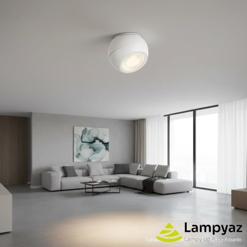 Lampa sufitowa biała metalowa LED 11cm AZ4517 z serii Skye - Azzardo