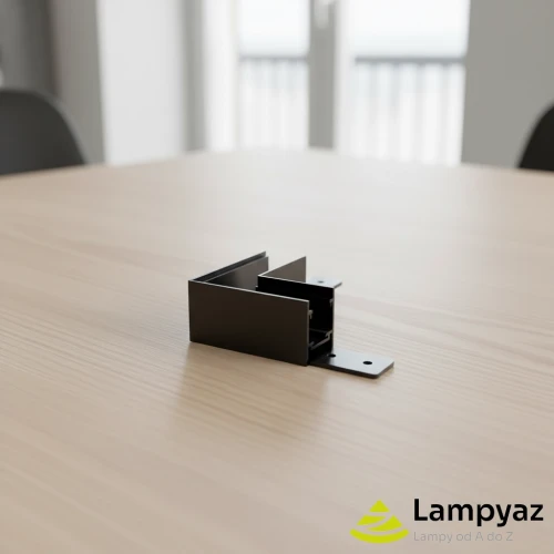 Alfa Złącze L do szyny magnetycznej dwufazowej TRACK MAGNETIC 27 CORNER 90 Czarny AZ5003 - Azzardo