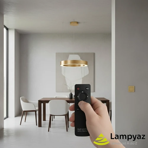 Lampa wisząca LED złota okrągła 80cm AZ5048 z serii RING MARCO - Azzardo