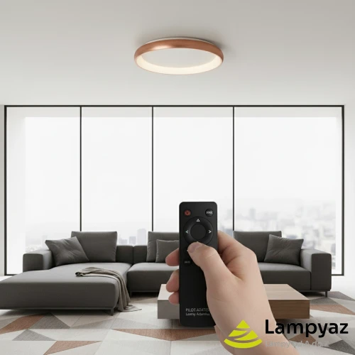 Lampa sufitowa LED brązowo-biała 41cm AZ5068 z serii ANTONIO - Azzardo