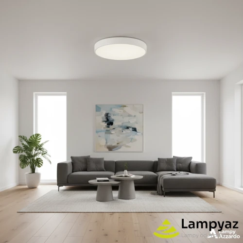 Plafon LED biały metalowy okrągły 60cm AZ5081 z serii MARCELLO - Azzardo