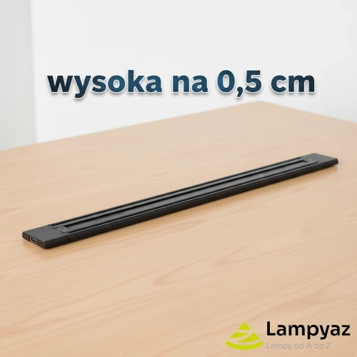 Szynoprzewód magnetyczny czarny metalowy 30cm AZ5129 z serii NEO - Azzardo