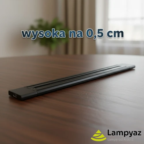 Szynoprzewód magnetyczny czarny metalowy 60cm AZ5130 z serii NEO - Azzardo