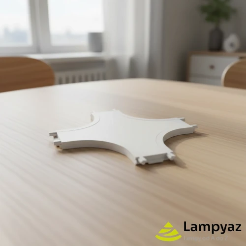 Łącznik do szyn magnetycznych biały kwadratowy AZ5319 z serii GAMMA - Azzardo