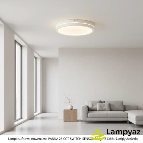 Plafon LED biały okrągły 23cm z czujnikiem ruchu AZ5355 z serii PANKA - Azzardo