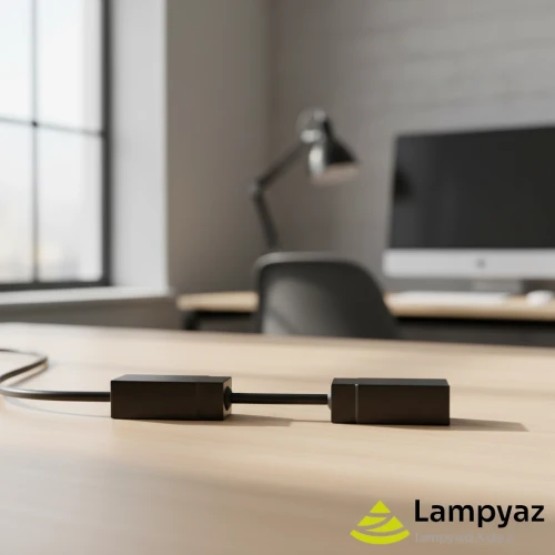 Łącznik prosty magnetyczny czarny 180 BK z serii GAMMA TRACK MAGNETIC - Azzardo