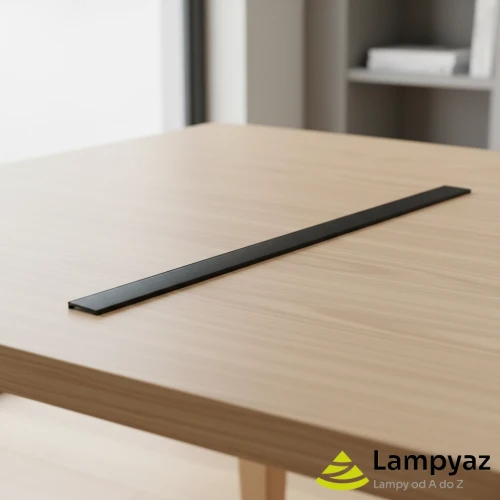 Blenda maskująca czarna z tworzywa 100cm AZ5686 z serii ALFA EASYFIX - Azzardo