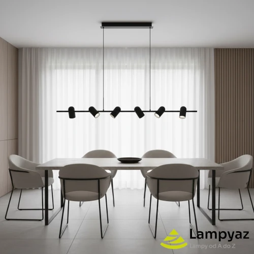 Lampa wisząca metalowa czarna 6-punktowa AZ5730 z serii VIVI - Azzardo