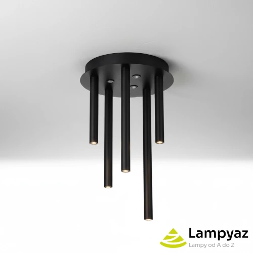 Lampa sufitowa metalowa czarna 5-punktowa AZ5750 z serii ILIOS - Azzardo