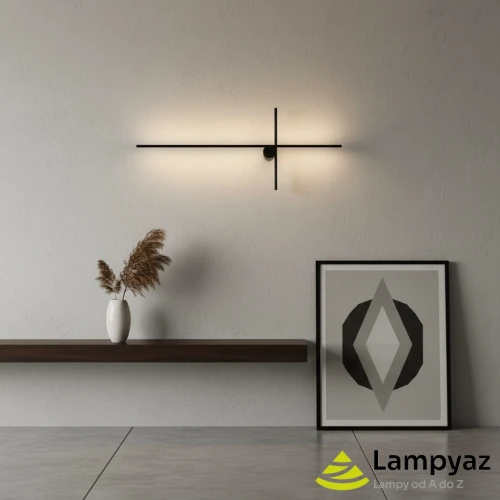 Kinkiet metalowy czarny minimalistyczny 120cm AZ5758 z serii FRANK - Azzardo