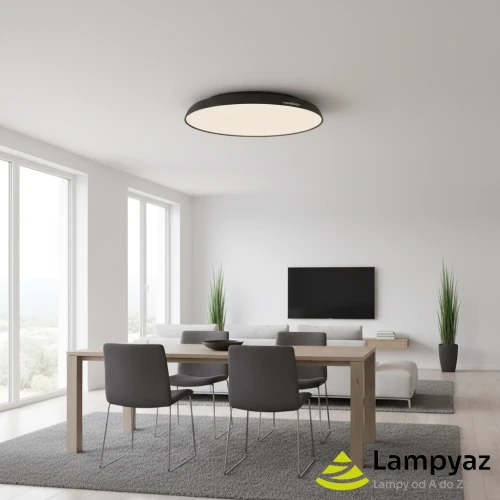 Plafon LED czarny okrągły 60cm AZ5801 z serii CLARA - Azzardo