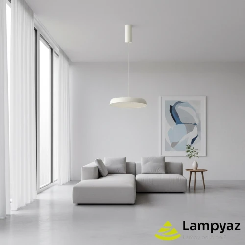 Lampa wisząca metalowa biała 15cm AZ5809 z serii CLARA - Azzardo