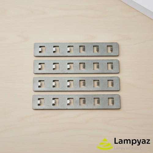 Łącznik mechaniczny srebrny metalowy do szyn magnetycznych AZ5840 z serii ALFA STRETCH - Azzardo