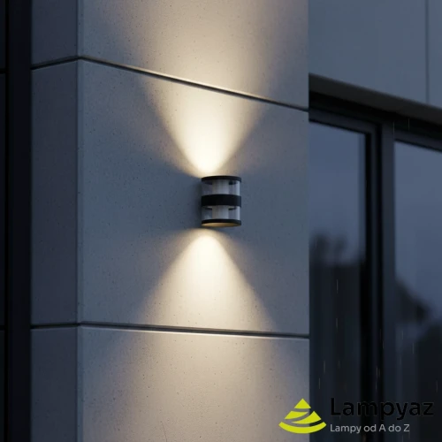 Kinkiet zewnętrzny czarny metalowy kwadratowy AZ5845 z serii SILL WALL - Azzardo