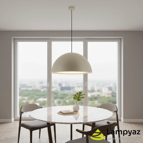Lampa wisząca beżowa metalowa 3-punktowa 50cm AZ5902 z serii RENE - Azzardo