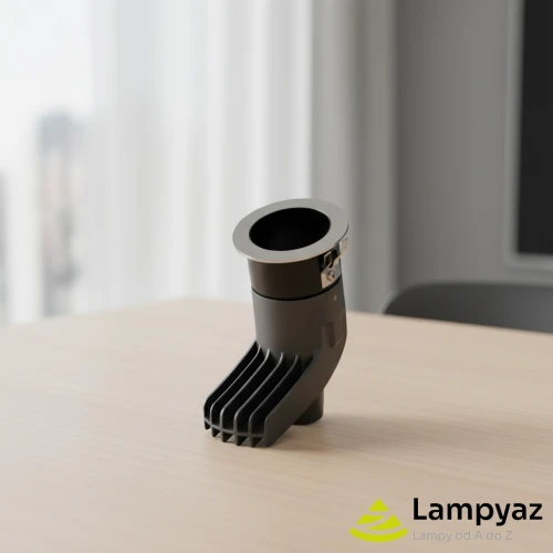 Lampa do wbudowania metalowa biało-czarna 9W AZ6086 z serii TORK - Azzardo
