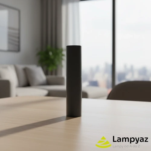 Lampa wisząca tuba metalowa czarna 30cm AZ6121 z serii LUCAS TUBE - Azzardo