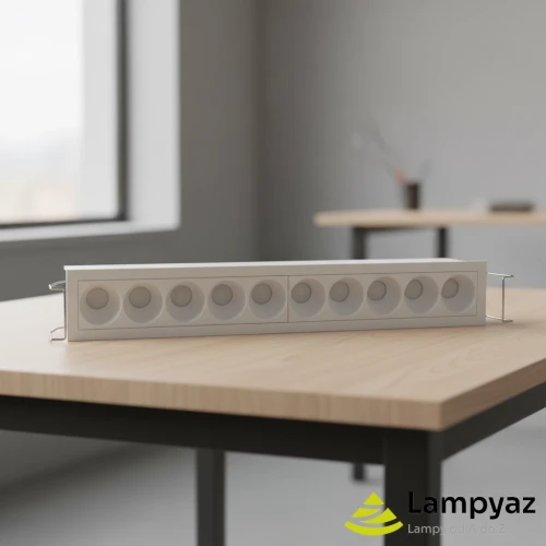 Lampa do wbudowania biała prostokątna LED 20W AZ6277 z serii TETRIS - Azzardo