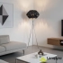 Lampa podłogowa szara metalowa 3-punktowa AZ2405 z serii RUBEN - Azzardo