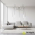 Lampa wisząca metalowa biała 5-punktowa AZ3406 z serii Locus - Azzardo