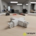 Łącznik zasilający szynowy biały metalowy 16,5cm AZ4279 z serii 3Line - Azzardo