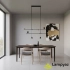 Lampa wisząca metalowa czarno-złota 6-punktowa AZ5642 z serii SPOLETO - Azzardo