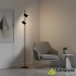 Lampa podłogowa metalowa czarna 2-punktowa AZ5726 z serii VIVI FLOOR - Azzardo