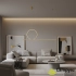 Lampa wisząca metalowa złota 120cm AZ5757 z serii PELLE - Azzardo
