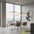 Lampa wisząca LED złota metalowa 3-pierścieniowa AZ5775 z serii AMANDA - Azzardo