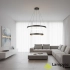 Lampa wisząca metalowa czarno-miedziana LED AZ5779 z serii RIO - Azzardo