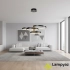 Lampa wisząca metalowa czarno-biała 4-punktowa AZ5896 z serii COLICA - Azzardo