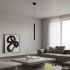 Lampa wisząca LED czarna metalowa regulowana AZ6261 z serii VERNO - Azzardo