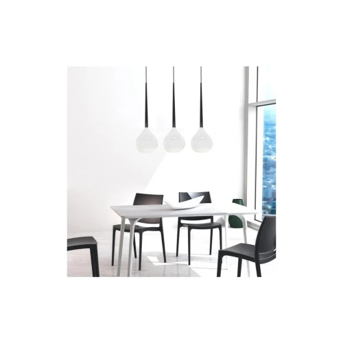 Lampa wisząca szklana biało-czarna 3-punktowa AZ1065 z serii AGA - Azzardo