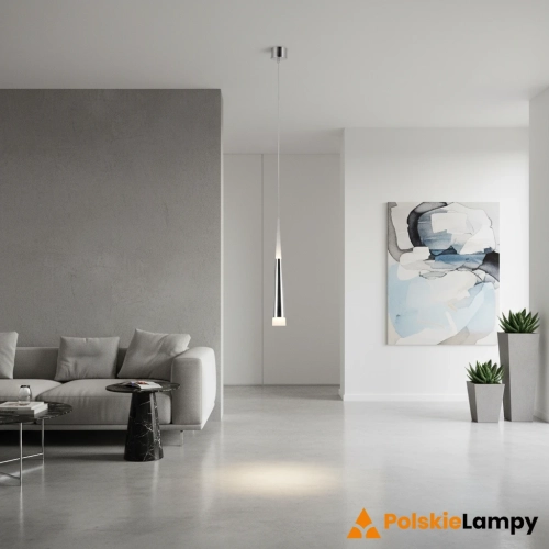 Lampa wisząca metalowa chromowana regulowana AZ0932 z serii BRINA - Azzardo
