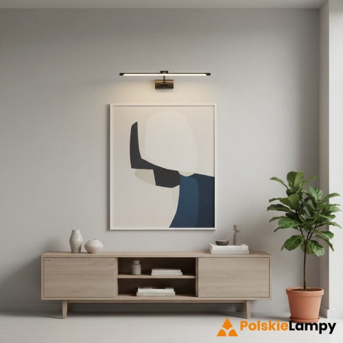 Kinkiet obrazowy metalowy czarny 48cm AZ2651 z serii DAVINCI - Azzardo