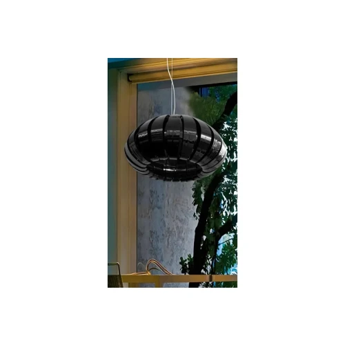 Azzardo Lampa wisząca metalowa czarna 50cm AZ0591 z serii ZUCCA