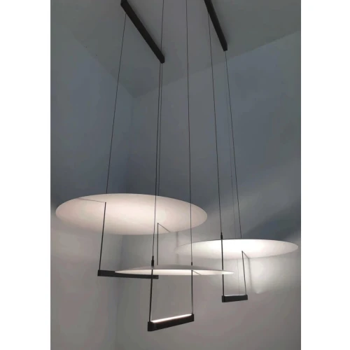 Lampa wisząca metalowa biało-czarna 40cm AZ5636 z serii PORTOFINO - Azzardo