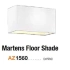 Abażur z tkaniny biały 40cm AZ1560 z serii MARTENS FLOOR - Azzardo